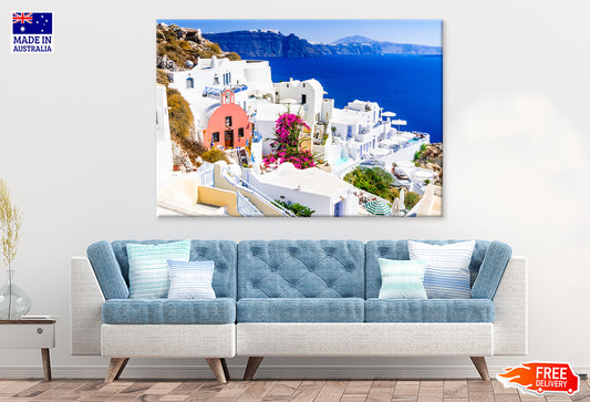 Aegean Sea Santorini Greece Print 100% Australian Made