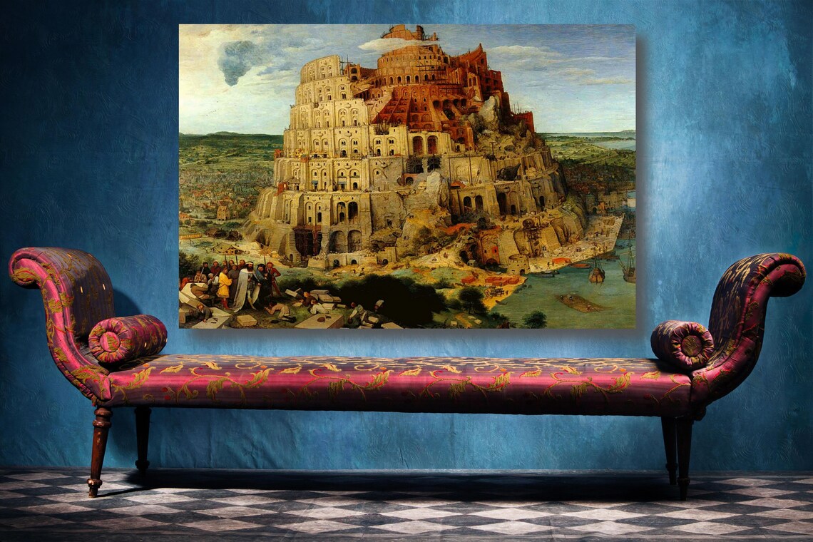 Pieter Bruegal The Elder, The Tower UV Direct Aluminum Print Australian Made Quality