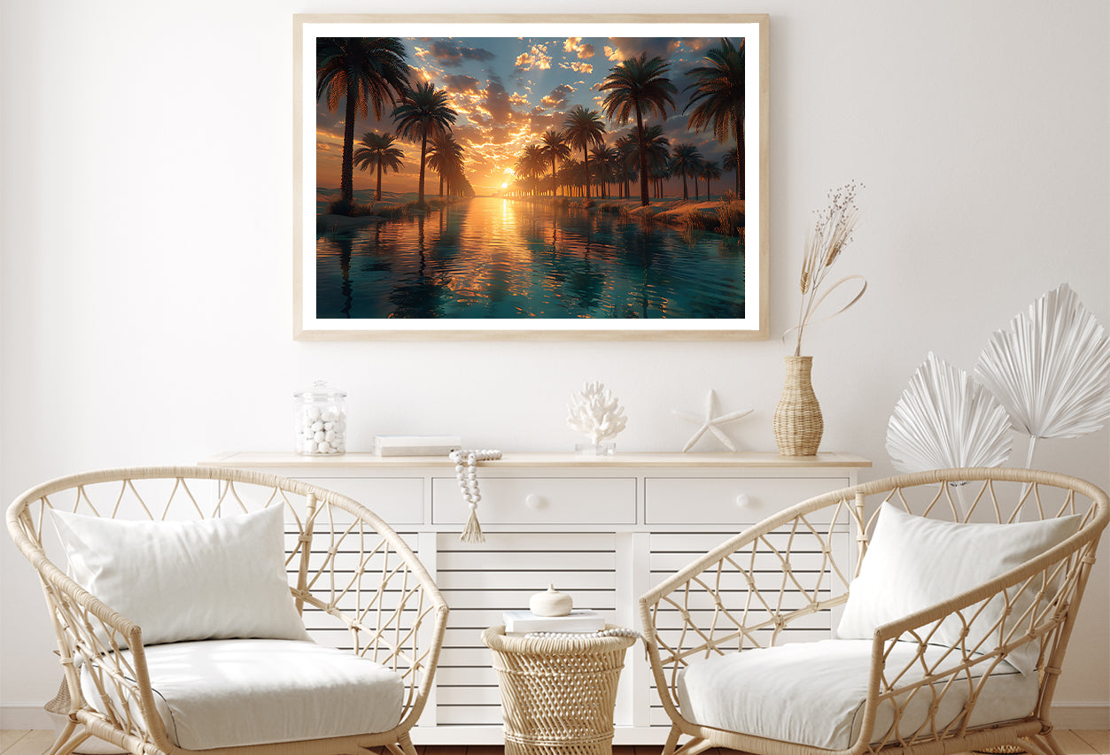 Sunset over the Sea Home Decor Premium Quality Poster Print Choose Your Sizes