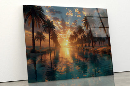 Sunset over the Sea Acrylic Glass Print Tempered Glass Wall Art 100% Made in Australia Ready to Hang