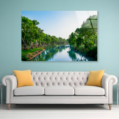 Lake Reflecting the Sky View Acrylic Glass Print Tempered Glass Wall Art 100% Made in Australia Ready to Hang