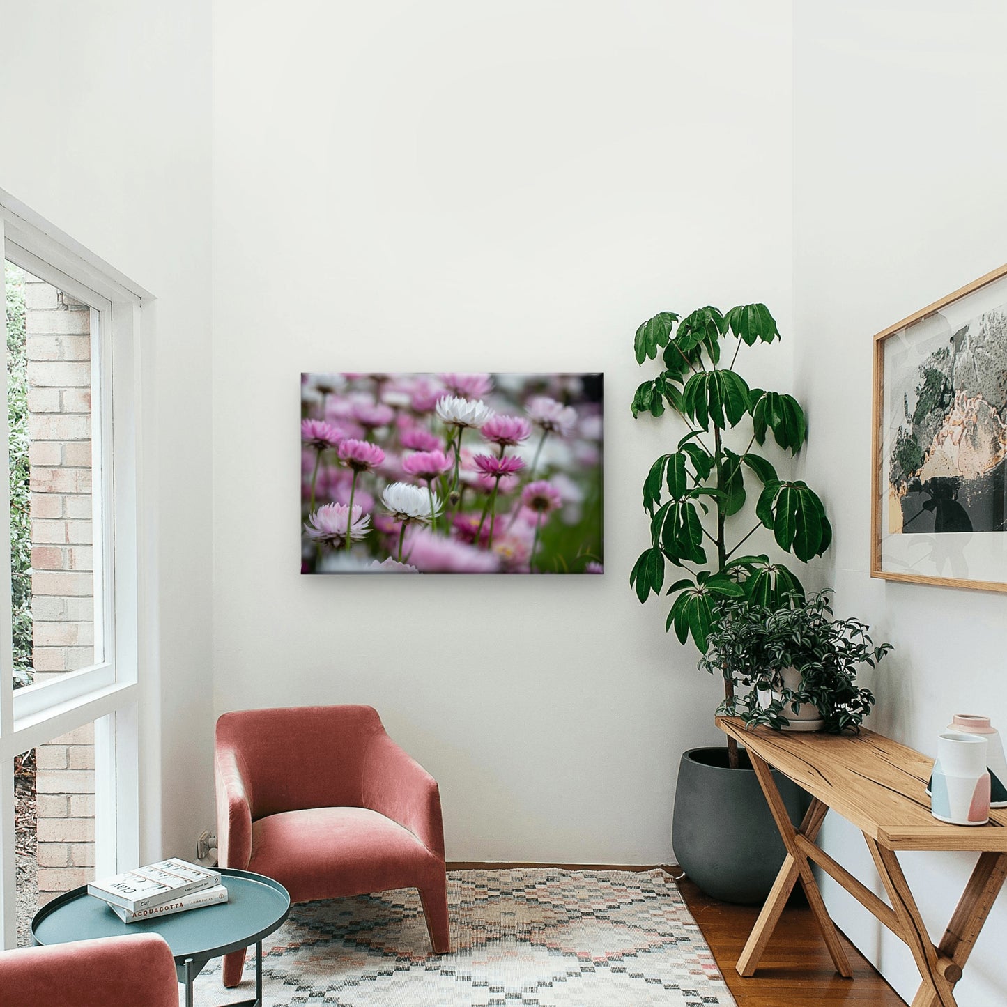 Australian Pink and White Paper Daisy Wall Art Decor 100% Australian Made