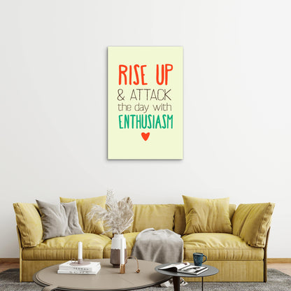 Motivational Positive Message 60x90cm Metal Print Ready to Hang