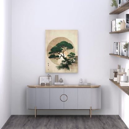 Botanical Green Landscape 60x90cm Metal Print Ready to Hang