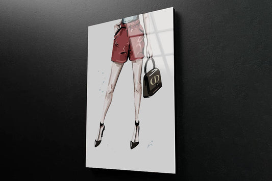 Black Heels 3D Design Acrylic Glass Print Tempered Glass Wall Art 100% Made in Australia Ready to Hang