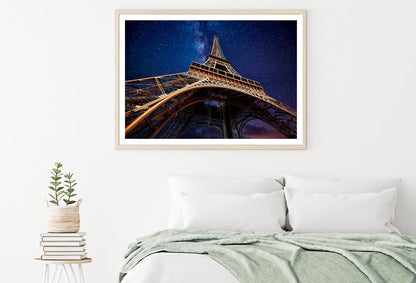 Eiffel Tower Under a Starr Sky Home Decor Premium Quality Poster Print Choose Your Sizes