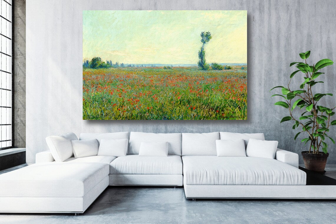 Claude Monet, Poppy Field UV Direct Aluminum Print Australian Made Quality