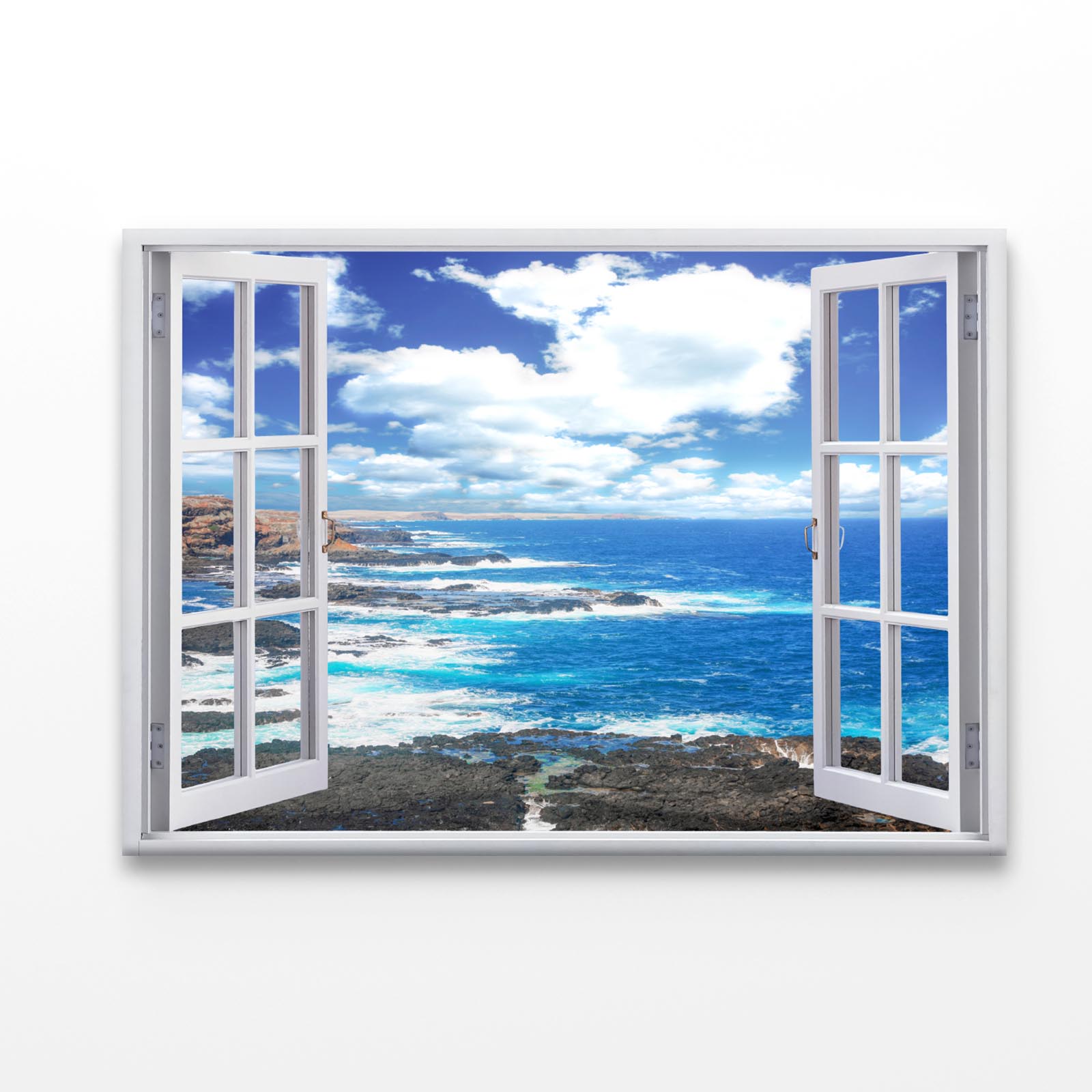 Sea With Rocks Acrylic Glass Print Tempered Glass Wall Art 100% Made in Australia Ready to Hang