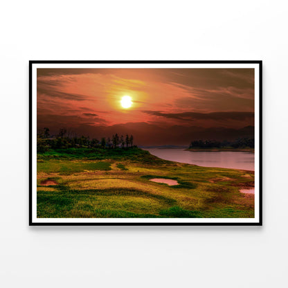 Magnificent Reservoir in Dry Season Home Decor Premium Quality Poster Print Choose Your Sizes