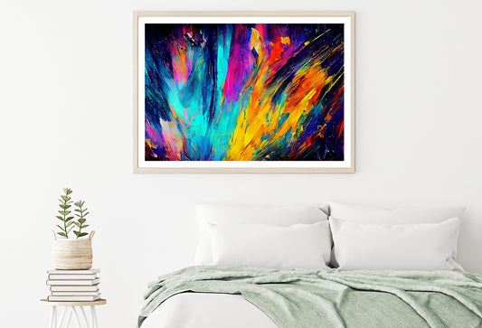 A Modern Art Painting with Colorful Abstract Shapes Home Decor Premium Quality Poster Print Choose Your Sizes