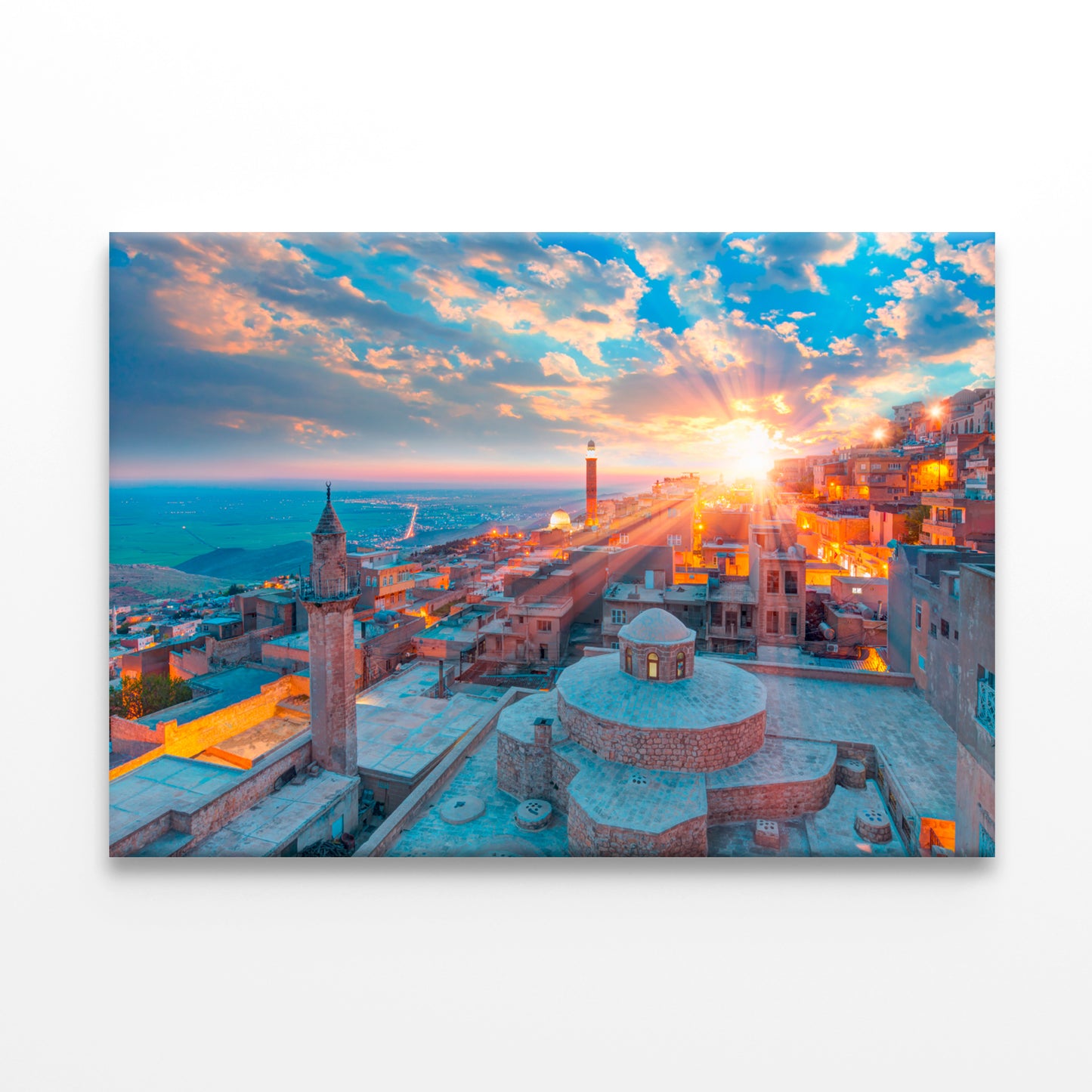 Mardin Old Town at Sunset, Turkey Wall Art Decor 100% Australian Made
