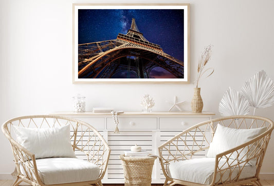 Eiffel Tower Under a Starr Sky Home Decor Premium Quality Poster Print Choose Your Sizes