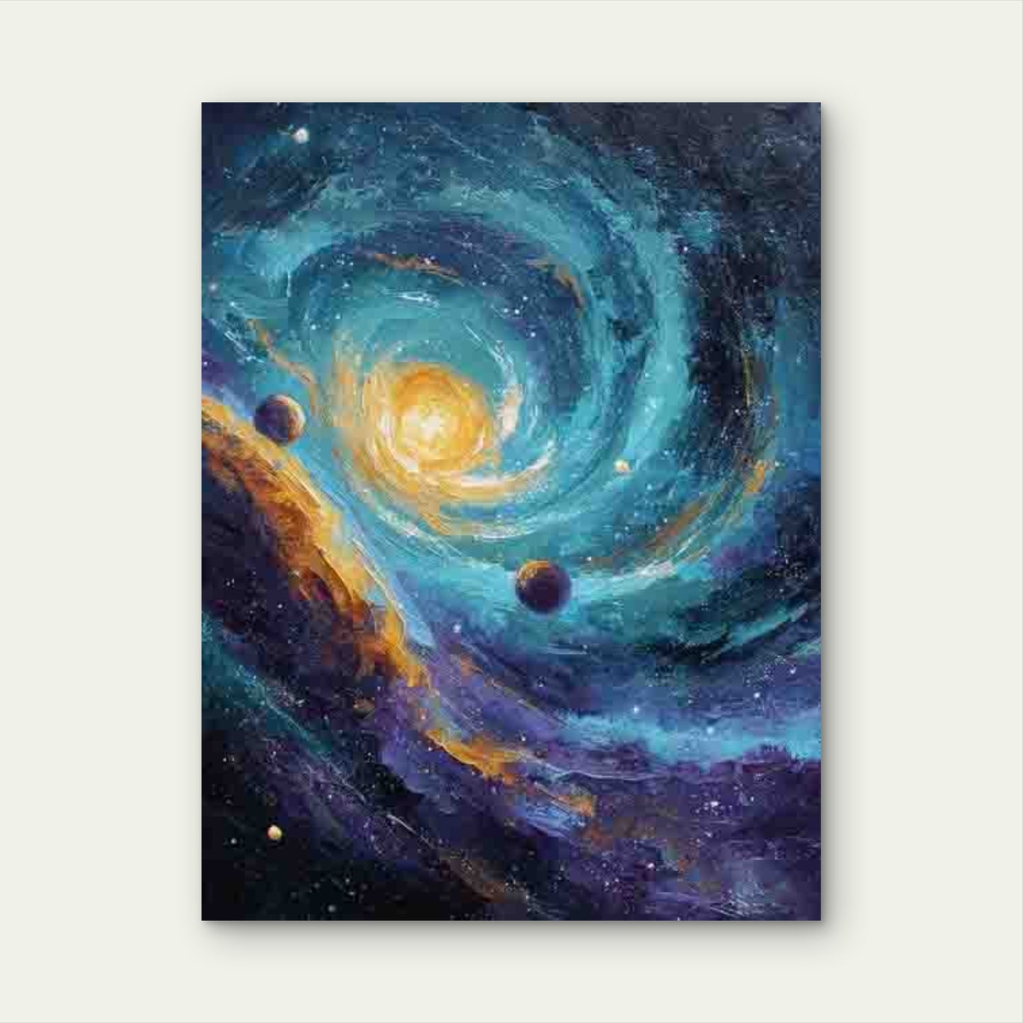 Starry Intergalactic Skies 60x90cm Metal Print Ready to Hang