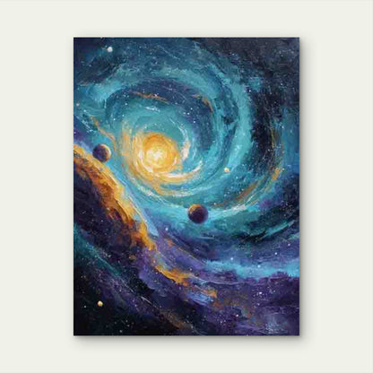 Starry Intergalactic Skies 60x90cm Metal Print Ready to Hang