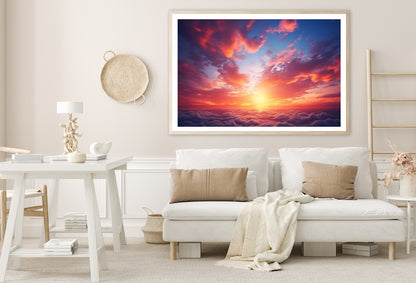 Beautiful Sunset Sky Background Home Decor Premium Quality Poster Print Choose Your Sizes