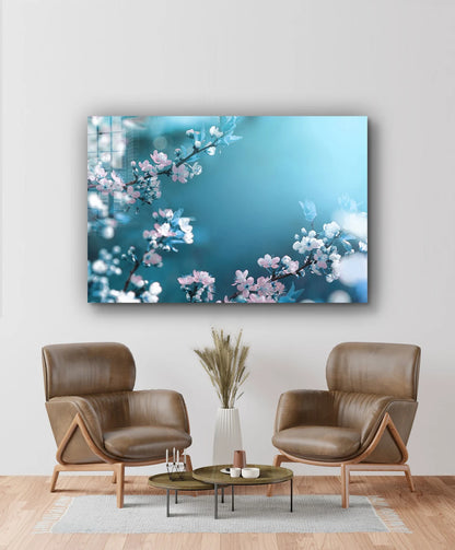 Blossom Flowers Branch UV Direct Aluminum Print Australian Made Quality