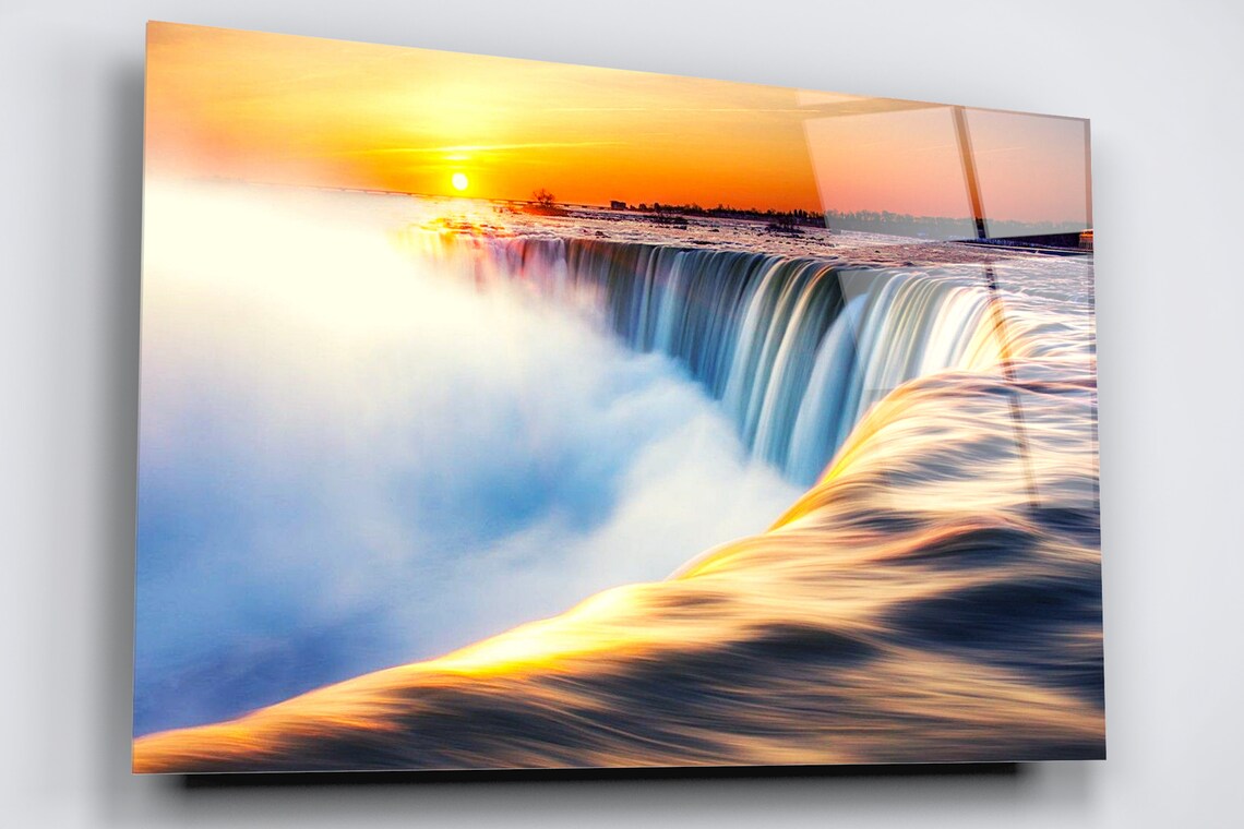 Niagara Falls Acrylic Glass Print Tempered Glass Wall Art 100% Made in Australia Ready to Hang