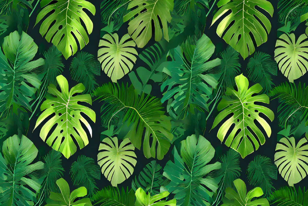 Green Leaves Feature Home Decor Premium Quality Poster Print Choose Your Sizes