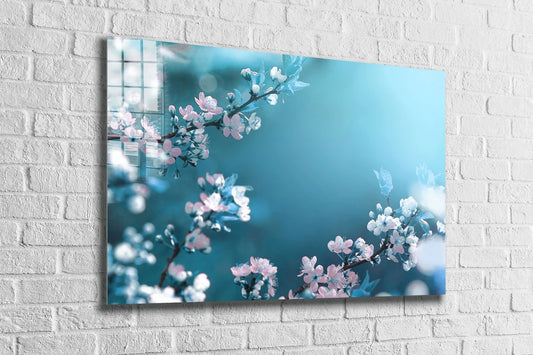 Blossom Flowers Branch UV Direct Aluminum Print Australian Made Quality