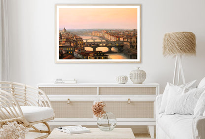 Sunset Over Florence the Warm Sunlight Home Decor Premium Quality Poster Print Choose Your Sizes