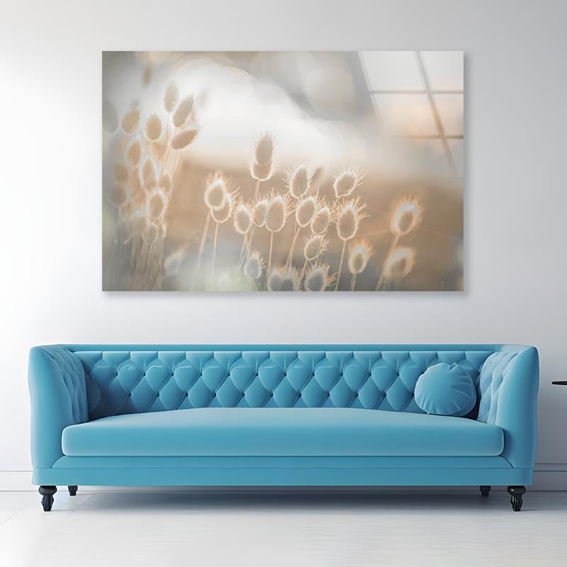 Sunny Meadow Faded Acrylic Glass Print Tempered Glass Wall Art 100% Made in Australia Ready to Hang