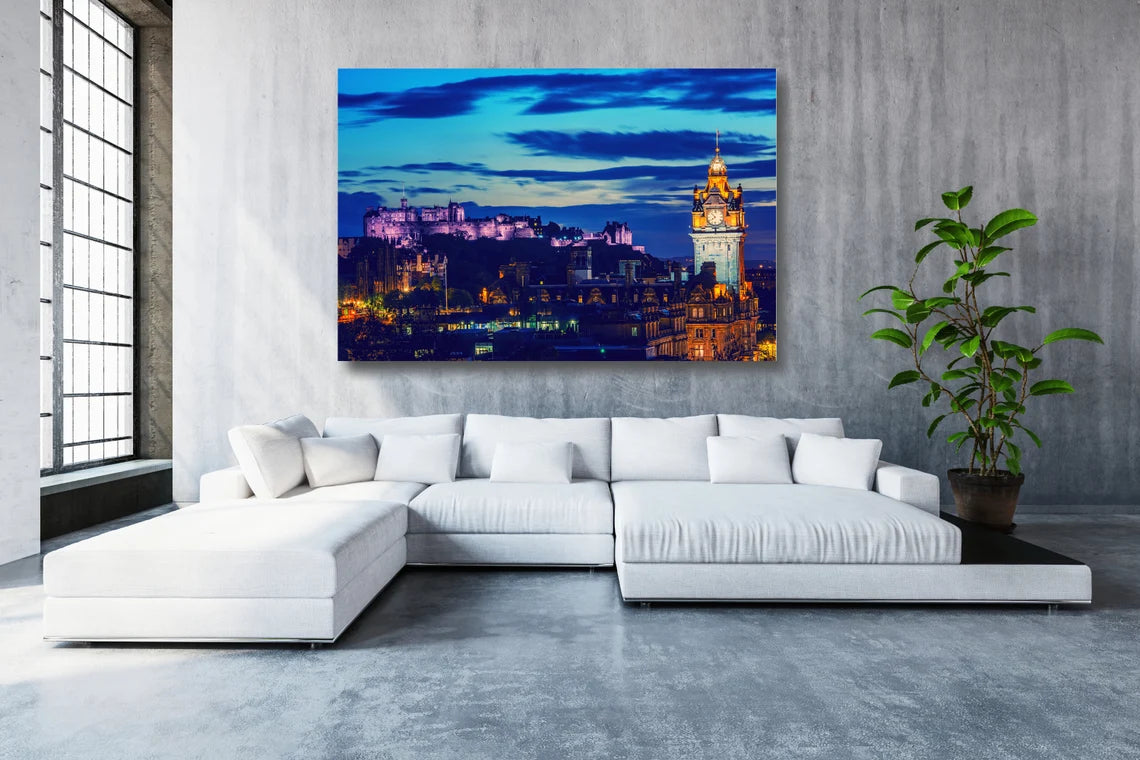 Edinburgh Cityscape UV Direct Aluminum Print Australian Made Quality