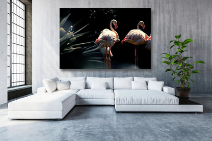 Flamingo Lake Acrylic Glass Print Tempered Glass Wall Art 100% Made in Australia Ready to Hang