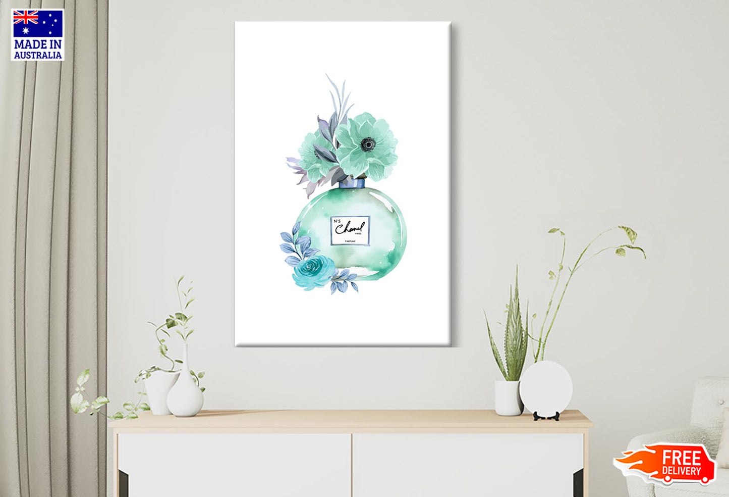 Light Green Perfume Wall Art Limited Edition High Quality Print