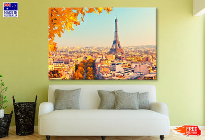 Eiffel Tower At Sunset, Paris, France Wall Art Decor 100% Australian Made