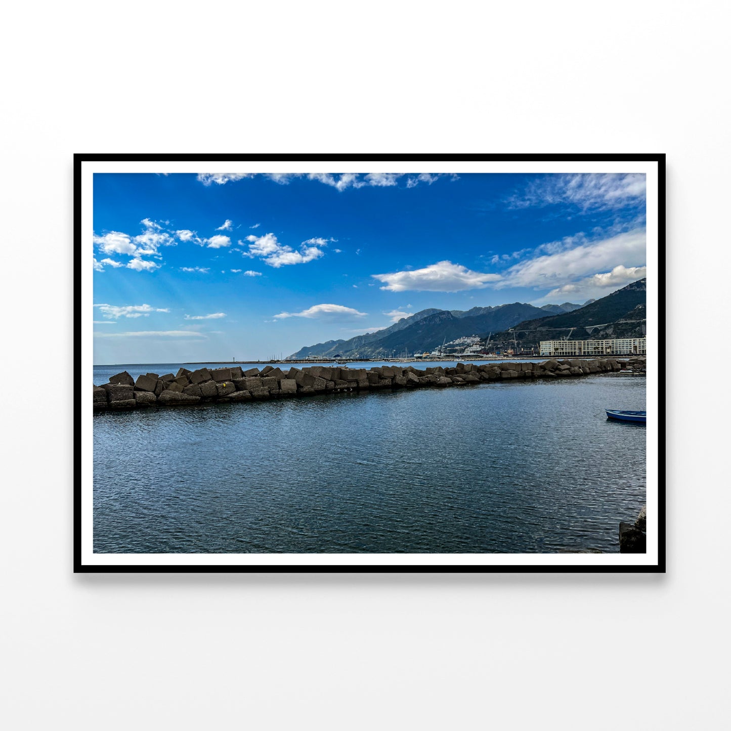 Beautiful Coast of Salerno Italy Home Decor Premium Quality Poster Print Choose Your Sizes