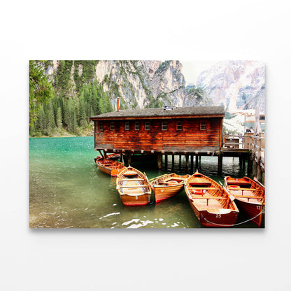 Boathouse at the Wildsee Acrylic Glass Print Tempered Glass Wall Art 100% Made in Australia Ready to Hang