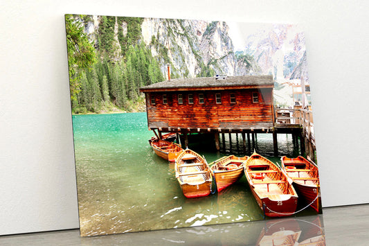 Boathouse at the Wildsee Acrylic Glass Print Tempered Glass Wall Art 100% Made in Australia Ready to Hang