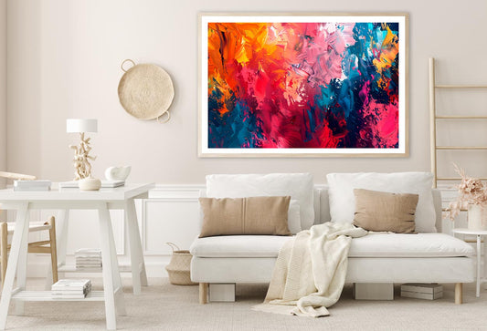 Colorful Abstract Oil Painting Home Decor Premium Quality Poster Print Choose Your Sizes