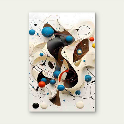 Abstract Dynamic Colorful Design 60x90cm Metal Print Ready to Hang