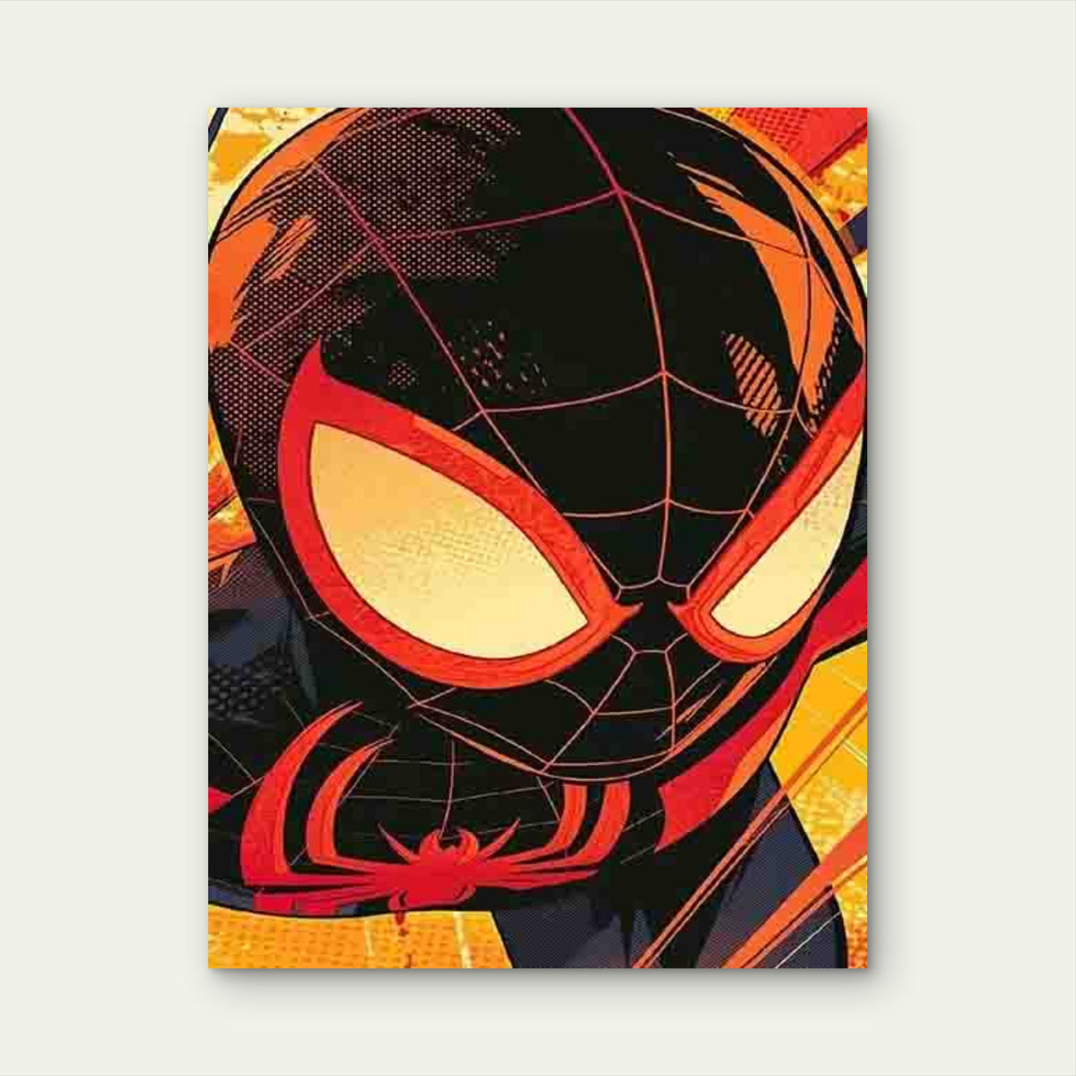 Super Hero With A Mask Metal Print Ready to Hang