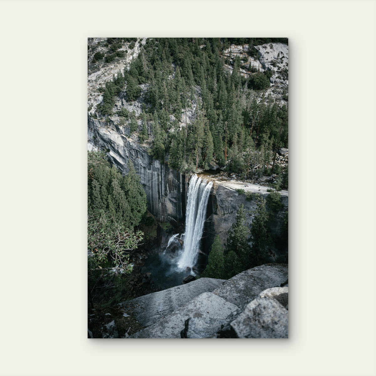 Vernal Fall, Yosemite National Park, California 40x60cm Metal Print Ready to Hang