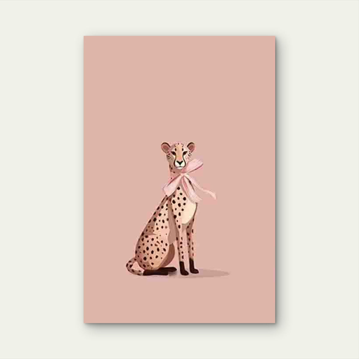 Cheetah Cub-like Spotted Animal 60x90cm Metal Print Ready to Hang