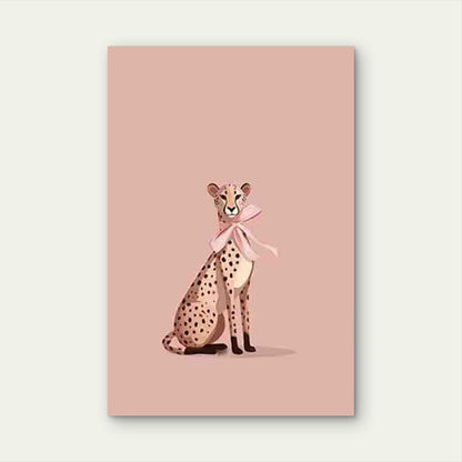 Cheetah Cub-like Spotted Animal Metal Print Ready to Hang