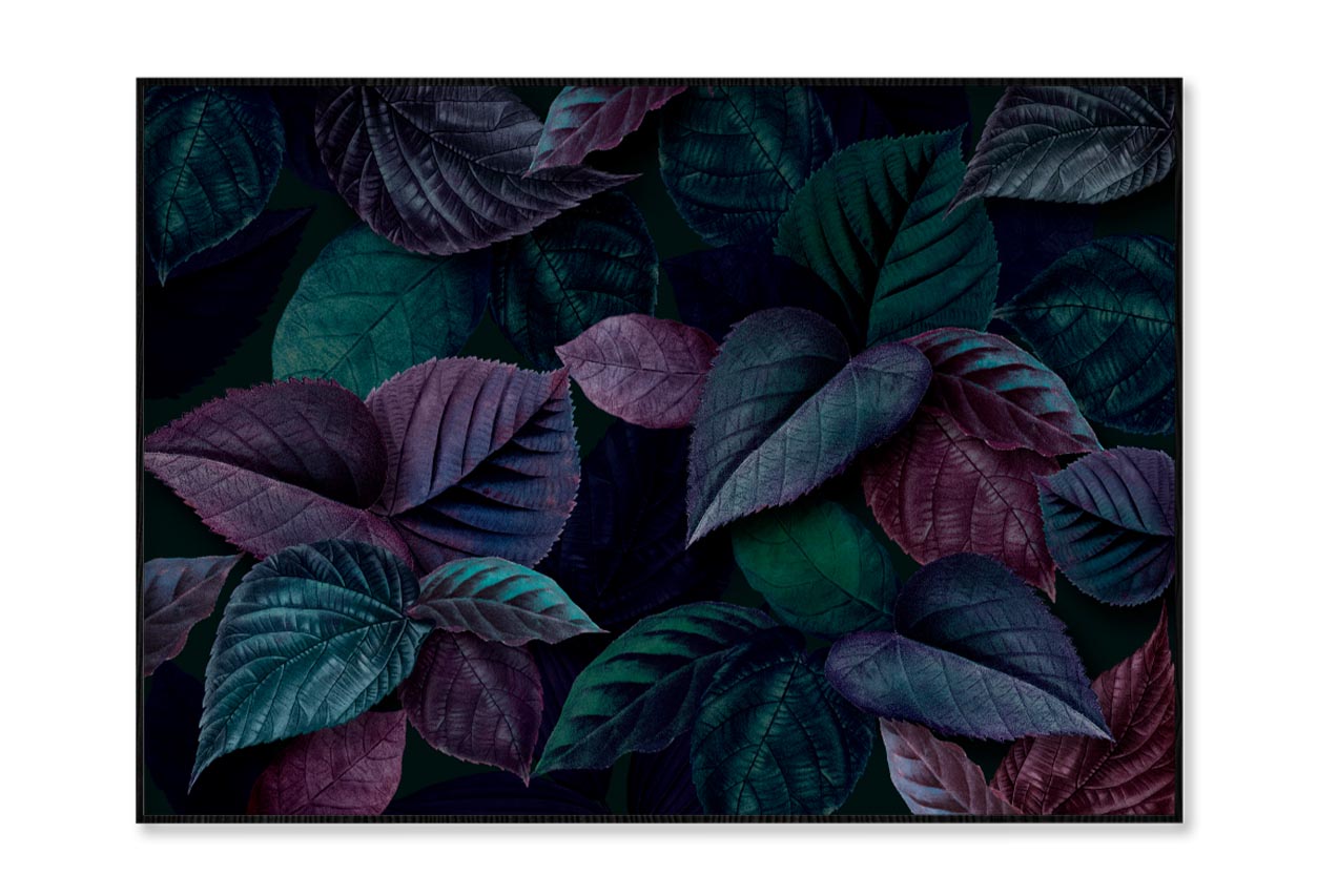 Bunch Of Leaves That Are Purple and Green Home Decor Premium Quality Poster Print Choose Your Sizes