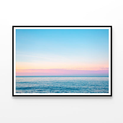 Calm Sea in Soft Morning Light Sicily Italy Europe Home Decor Premium Quality Poster Print Choose Your Sizes