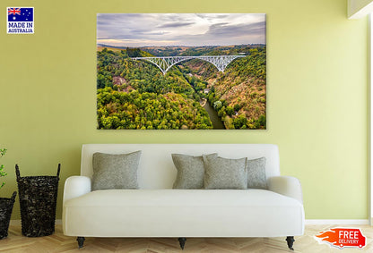 A Railway Bridge In Aveyron Print 100% Australian Made