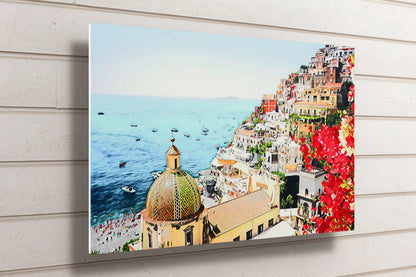 Positano Amalfi Coast Italy UV Direct Aluminum Print Australian Made Quality