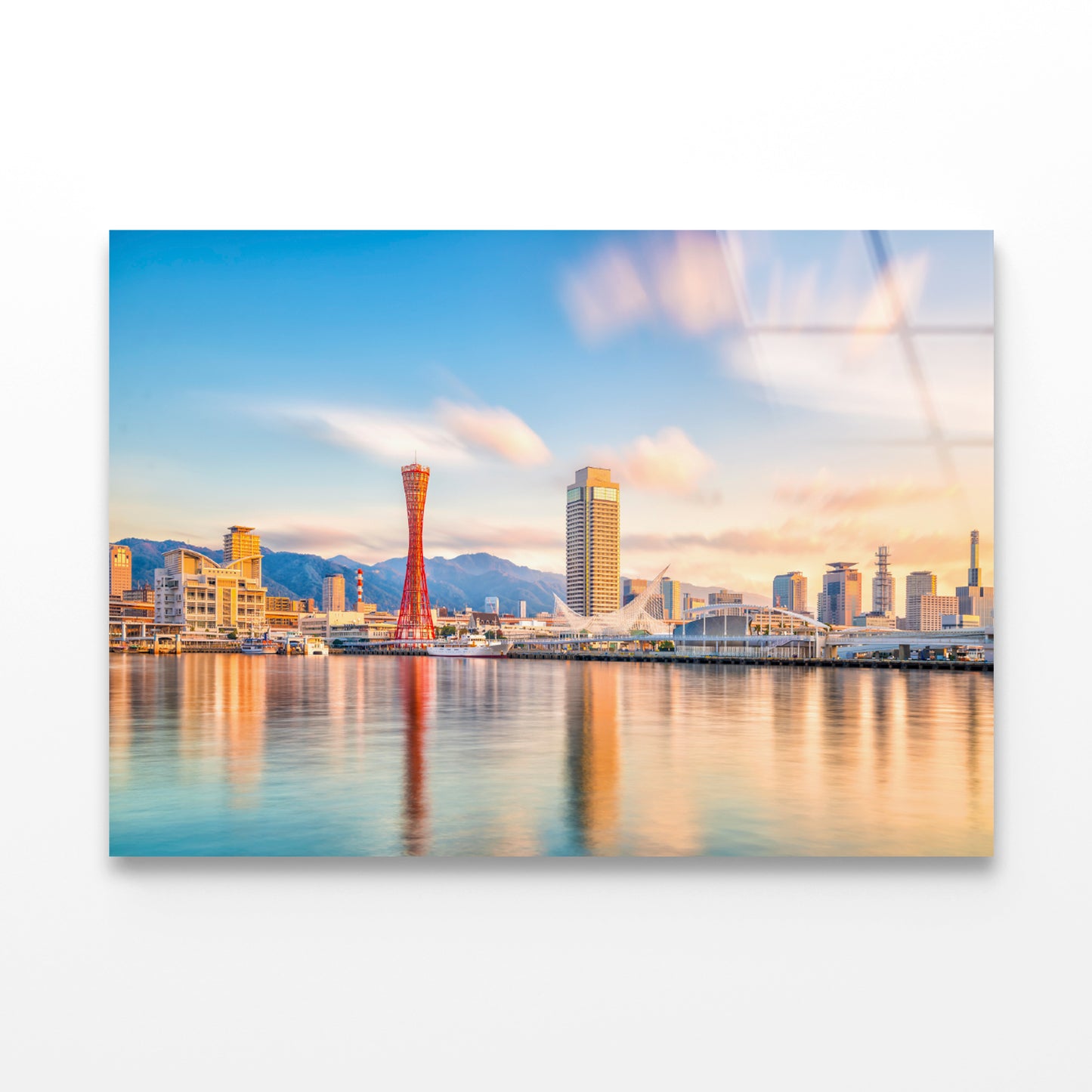 Skyline of Kobe City in Japan Acrylic Glass Print Tempered Glass Wall Art 100% Made in Australia Ready to Hang