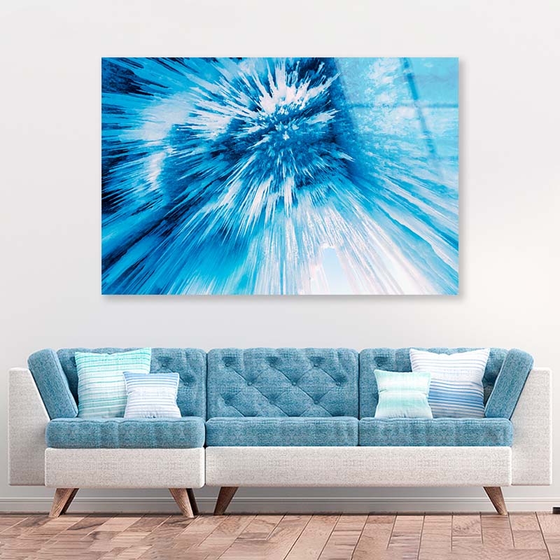 Ice Cave with Icicles Acrylic Glass Print Tempered Glass Wall Art 100% Made in Australia Ready to Hang