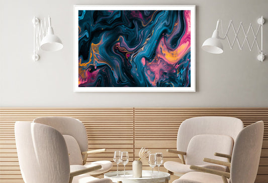 Colorful Waves Abstract Home Decor Premium Quality Poster Print Choose Your Sizes