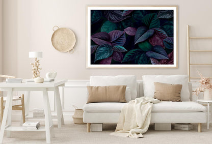 Bunch Of Leaves That Are Purple and Green Home Decor Premium Quality Poster Print Choose Your Sizes