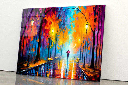 Walking Women & City Nightlife  Acrylic Glass Print Tempered Glass Wall Art 100% Made in Australia Ready to Hang