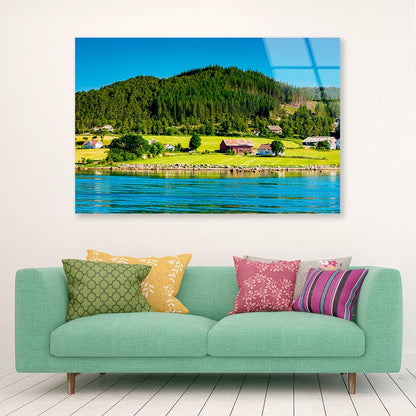 Beautiful Scenery at the Ferry Crossing Acrylic Glass Print Tempered Glass Wall Art 100% Made in Australia Ready to Hang