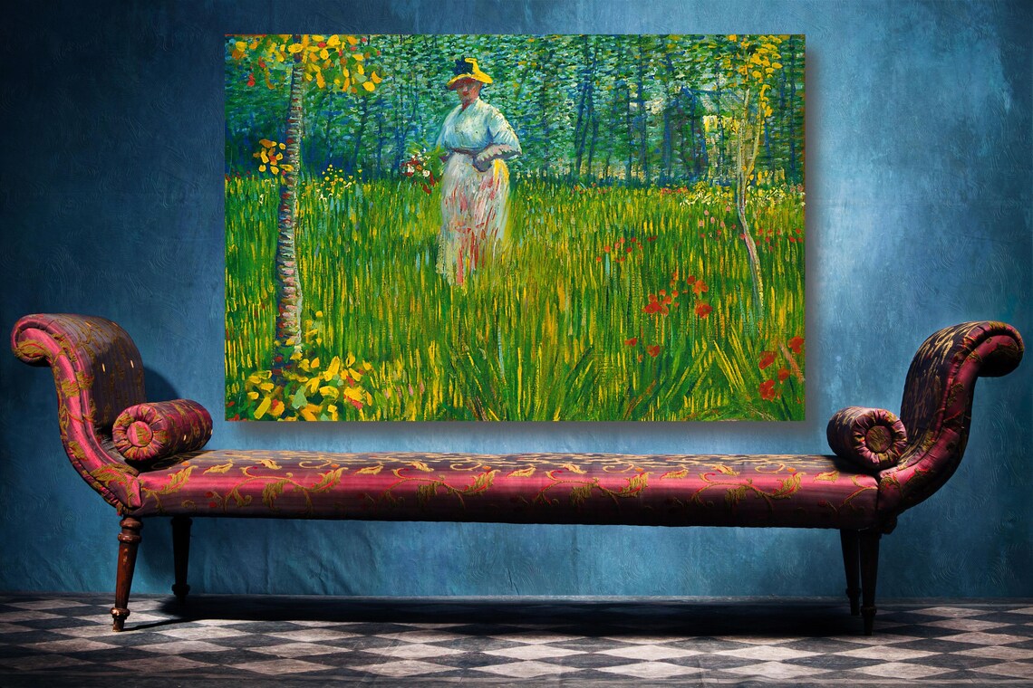 Vincent Van Gogh, A Woman Walking UV Direct Aluminum Print Australian Made Quality