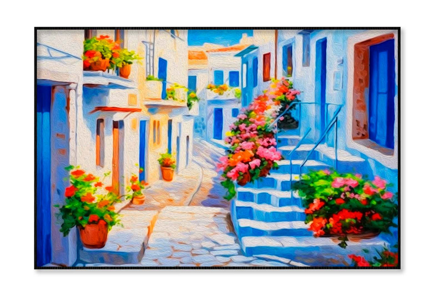 Greece Oil Painting Wall Art Limited Edition High Quality Print